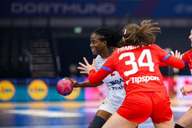DORTMUND, GERMANY - 3 DECEMBER, 2025: Nenganga Vilma Pegado - Women s Handball World Championship, WM, Weltmeisterschaft 2025 at Westfallenhalle.  Copyright: xVitaliixKliuievx