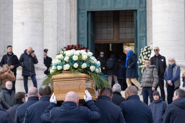 Nicola Pietrangeli s funeral at the Gran Madre di Dio Parish Church in Ponte Milvio, Rome.  Copyright: xMatteoxNardonex xipa-agency.netx xMatteoxNardonex IPA_Agency_IPA68686295