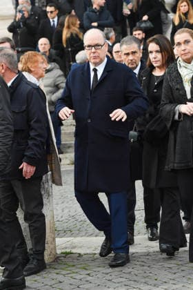 ROME, Funeral of Nicola Pietrangeli in the Parish Church of the Gran Madre di Dio in Ponte Milvio. In the photo: PRINCE ALBERT OF MONACO  Copyright: xVincenzoxLandix xipa-agency.netx xDxAngelo Landix IPA_Agency_IPA68687960
