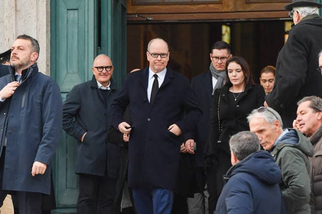 ROME, Funeral of Nicola Pietrangeli in the Parish Church of the Gran Madre di Dio in Ponte Milvio. In the photo: PRINCE ALBERT OF MONACO  Copyright: xVincenzoxLandix xipa-agency.netx xDxAngelo Landix IPA_Agency_IPA68687992
