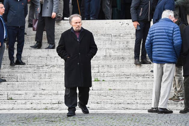ROME, Funeral of Nicola Pietrangeli in the Parish Church of the Gran Madre di Dio in Ponte Milvio. In the photo: FRANCO NER0  Copyright: xVincenzoxLandix xipa-agency.netx xDxAngelo Landix IPA_Agency_IPA68689116
