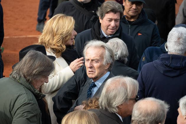 Foto IPP Roberto Ramaccia Roma 3 12 2025 Tennis- commemorazione in onore di Nicola Pietrangeli al Foro Italico Nella foto Luca Cordero di Montezemolo e Adriana Panatta Italy Photo Press - World Copyright Roma italy Italia ITALY  Copyright: xR4924_italyphotopressx