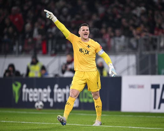 Football DFB Cup round of 16 2025 2026 03 12 2025 SC Freiburg SV Darmstadt 98 Goalkeeper Marcel Schuhen SV Darmstadt 98