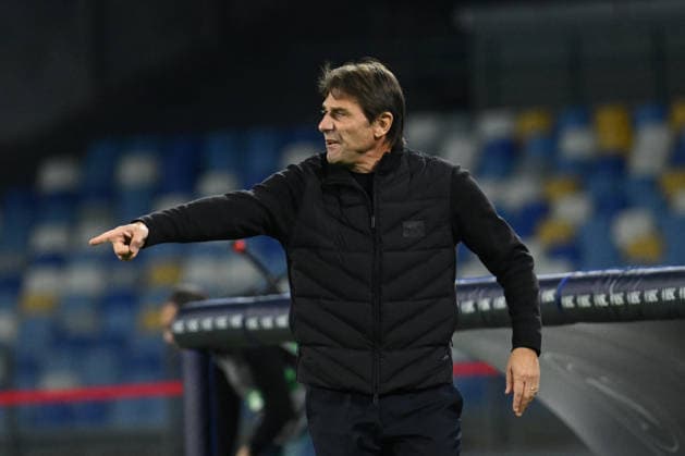 Antonio Conte Coach of SSC Napoli gestures during the Coppa Italia Freccia Rossa match between SSC Napoli- Cagliari Calcio  Copyright: xDaniloxGemito IPAxSportx xipa-agency.netx xx IPA_68694888 IPA_Agency_IPA68694888