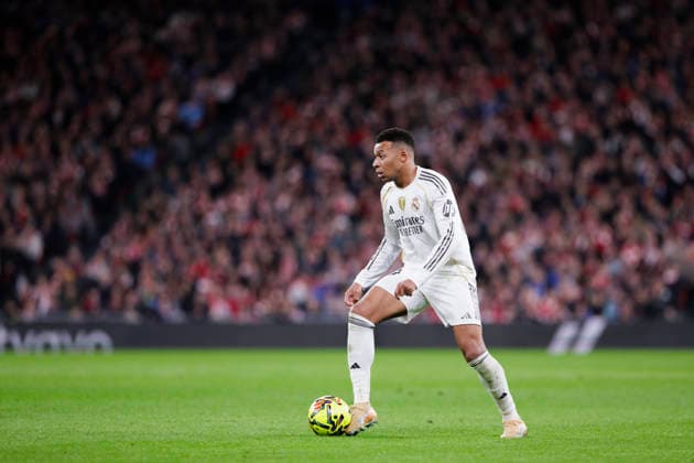 LA LIGA EA Sports -Athletic Club vs Real Madrid BILBAO, SPAIN - December 3:Kylian Mbappe of Real Madrid in action during the La Liga 2025 26 match between Athletic Club and Real Madrid at San Mames Stadium. (Photo by Guille Martinez f22photo) Bilbao San Mames Stadium Spain Copyright: xGuillermoxMartinezx