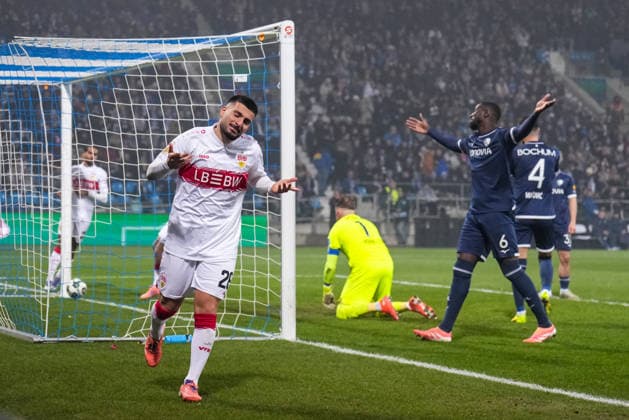 BOCHUM, GERMANY - DECEMBER 3: Deniz Undav of VfB Stuttgart celebrates after scoring his team s second goal during the DFB Cup round of 16 match between VfL Bochum and VfB Stuttgart at Vonovia Ruhrstadion on December 3, 2025 in Bochum, Germany. (Photo by Rene Nijhuis) SPO  Copyright: xRenexNijhuis
