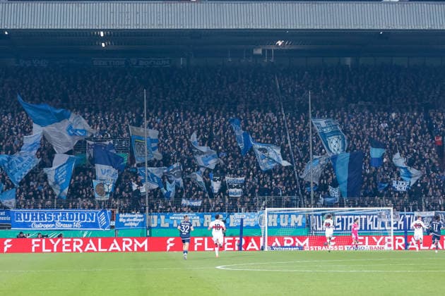 Fankurve VfL Bochum GER, VfL Bochum vs VfB Stuttgart, Football, DFB Pokal, Round of 16, Season 2025 2026, 03 12 2025 DFL REGULATIONS PROHIBIT ANY USE OF PHOTOGRAPHS AS IMAGE SEQUENCES AND OR QUASI VIDEO GER, VfL Bochum vs VfB Stuttgart, Football, DFB Pokal, Round of 16, Season 2025 2026, 03 12 2025 Bochum Copyright: xEibner-Pressefoto FrankxZeisingx EP_FZG