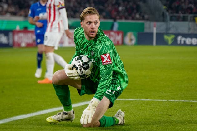 Germany Soccer DFB Pokal 2025 26, Round of 16 SC Freiburg vs SV Darmstadt 98 Europa Park Stadion Freiburg Florian Mueller Florian Mueller SC Freiburg, 21 Freiburg im Breisgau Baden Württemberg Germany Copyright: xJOERANxSTEINSIEKx