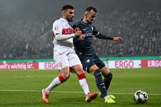 Deniz Undav VfB Stuttgart and Erhan Masovic VfL Bochum in a duel during the DFB Pokal match between VfL Bochum v VfB Stuttgart, Vovovia Ruhrstadion on December 03, 2025 in Bochum, Germany, Germany Photo by Ralf Treese DeFodi Images Deniz Undav VfB Stuttgart and Erhan Masovic VfL Bochum battle for the ball during the DFB Pokal match between VfL Bochum v VfB Stuttgart at Vonovia Ruhrstadion on December 3, 2025 in Bochum, Germany Photo by Ralf Treese DeFodi Images Photo by Ralf Treese DeFodi Images