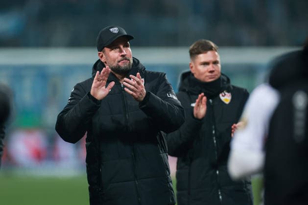 03 12 2025, Football, DFB Cup, Season 2025 2026, VfL Bochum VfB Stuttgart, Coach Sebastian Hoeneß VfB Stuttgart , Bochum Vonovia Ruhrstadion NRW Germany xRHR PHOTO DEx Copyright: DennisxEwert RHR-FOTOx RHR-FOTO DE