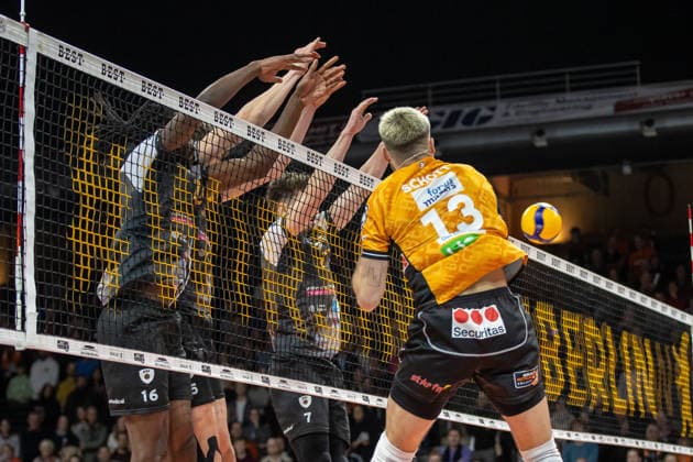 03 12 25, Berlin, Volleyball 1 Bundesliga, Men, 10 Matchday, BR Volleys MTV Ludwigsburg, Max Schmeling Halle BR Volleys ASV Dachau