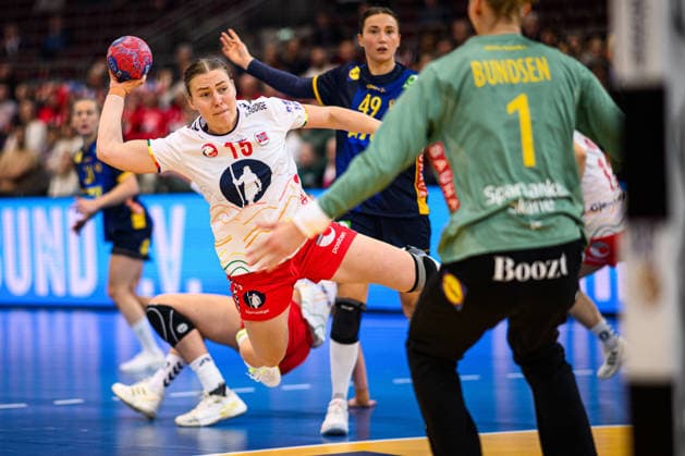 DORTMUND, GERMANY - 3 DECEMBER, 2025: Ingstad Vilde Mortensen - Women s Handball World Championship, WM, Weltmeisterschaft 2025 Norway vs Sweden at Westfallenhalle.  Copyright: xVitaliixKliuievx