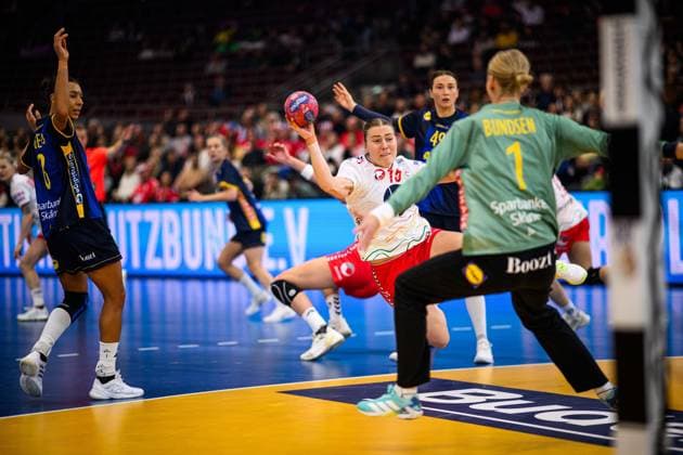 DORTMUND, GERMANY - 3 DECEMBER, 2025: Ingstad Vilde Mortensen - Women s Handball World Championship, WM, Weltmeisterschaft 2025 Norway vs Sweden at Westfallenhalle.  Copyright: xVitaliixKliuievx