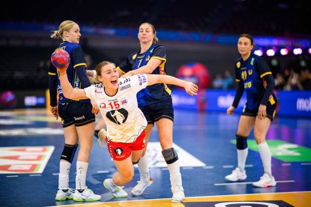 DORTMUND, GERMANY - 3 DECEMBER, 2025: Ingstad Vilde Mortensen - Women s Handball World Championship, WM, Weltmeisterschaft 2025 Norway vs Sweden at Westfallenhalle.  Copyright: xVitaliixKliuievx