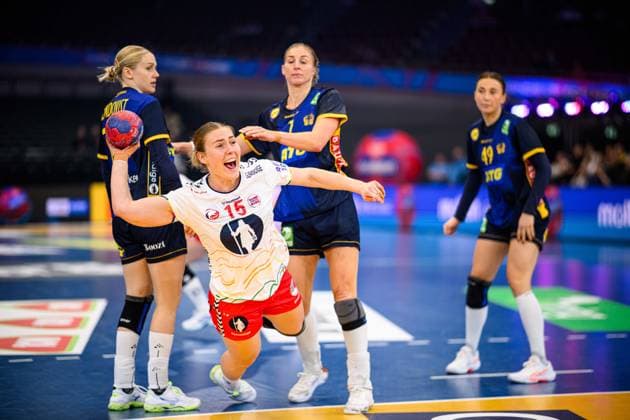DORTMUND, GERMANY - 3 DECEMBER, 2025: Ingstad Vilde Mortensen - Women s Handball World Championship, WM, Weltmeisterschaft 2025 Norway vs Sweden at Westfallenhalle.  Copyright: xVitaliixKliuievx