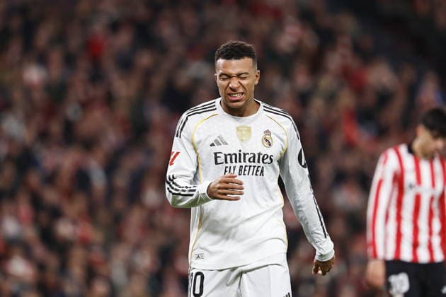 Kylian Mbappe (Real), DECEMBER 3, 2025 - Football Soccer : Spanish La Liga EASports match between Athletic Club de Bilbao - Real Madrid CF at the Estadio San Mames in Bilbao, Spain. Noxthirdxpartyxsales  aflo_312415392