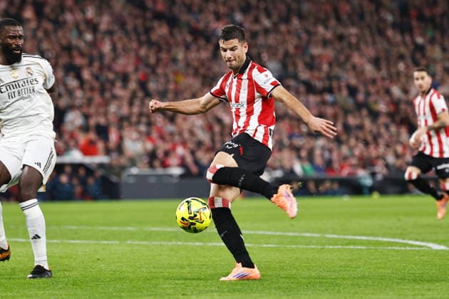 Gorka Guruzeta (Bilbao), DECEMBER 3, 2025 - Football Soccer : Spanish La Liga EASports match between Athletic Club de Bilbao - Real Madrid CF at the Estadio San Mames in Bilbao, Spain. Noxthirdxpartyxsales  aflo_312415613