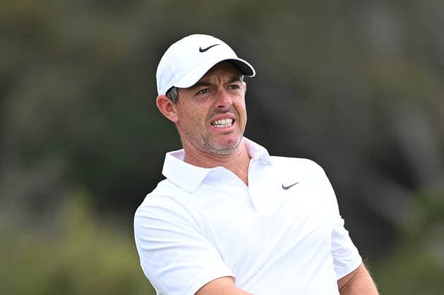 GOLF AUSTRALIAN OPEN, Northern Ireland s Rory McIlroy reacts after playing a shot on the ninth hole in round one of the Australian Open Golf tournament at the Royal Melbourne Golf Club in Melbourne, Thursday, December 4, 2025. ( NO ARCHIVING, EDITORIAL USE ONLY MELBOURNE VICTORIA AUSTRALIA  Copyright: xJAMESxROSSx 20251204175632468334