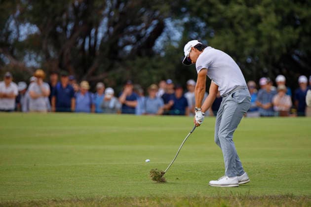 December 4, 2025, Melbourne, Victoria State, Australia: Min Woo Lee of Australia seen in action during round one of the Australian Open Golf tournament. The men™s Australian Open tees off at Royal Melbourne featuring leading local and international golfers competing for one of Australia™s top titles. Melbourne Australia - ZUMAs197 20251204_aaa_s197_013 Copyright: xYexMyoxKhantx