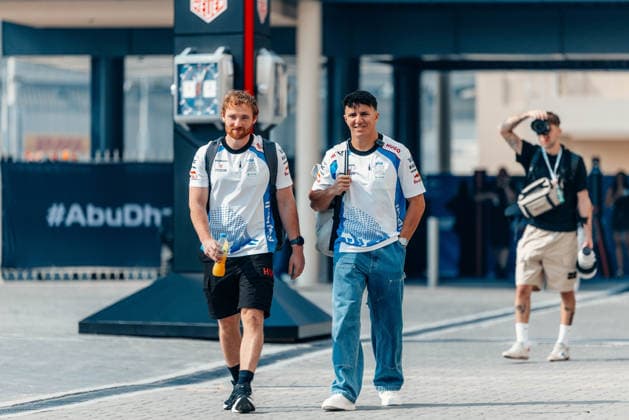 Formula 1 Abu Dhabi Grand Prix 2025 Isack Hadjar from France and Visa Cash App Racing Bulls F1 Team walking in the paddock