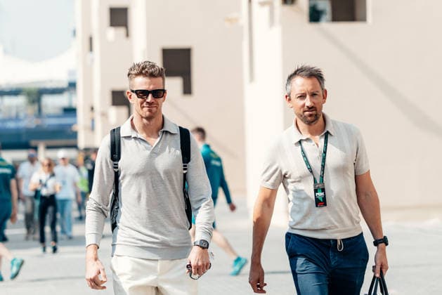 Formula 1 Abu Dhabi Grand Prix 2025 Nico Hulkenberg from Germany and Srtake F1 Team walking in the paddock