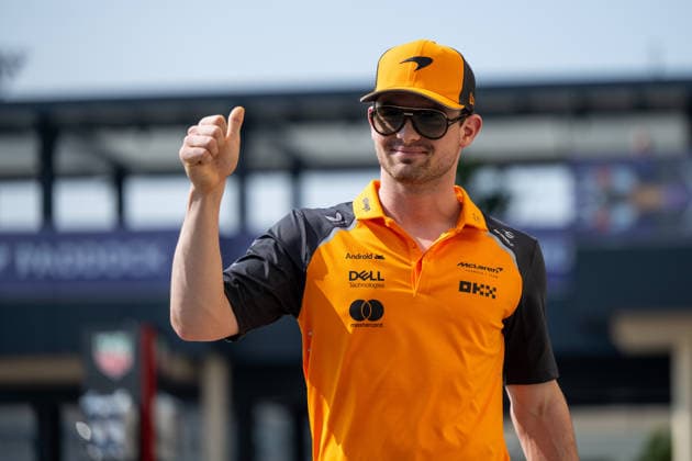 Patricio Pato O™Ward McLaren Formula 1 Team, Mexico, substitute driver, Indycar racing driver , UAE, Formula 1 World Championship, Abu Dhabi Grand Prix, Yas Marina Circuit, Media Day, 04 12 2025 UAE, Formula 1 World Championship, Abu Dhabi Grand Prix, Yas Marina Circuit, Media Day, 04 12 2025 Yas Marina Island Copyright: xEibner-Pressefoto Memmlerx EP_MMR