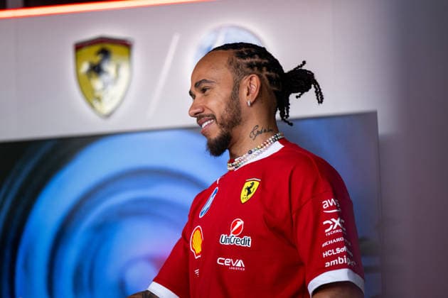 Lewis Hamilton Scuderia Ferrari HP, Great Britain, 44 , UAE, Formula 1 World Championship, Abu Dhabi Grand Prix, Yas Marina Circuit, Media Day, 04 12 2025 UAE, Formula 1 World Championship, Abu Dhabi Grand Prix, Yas Marina Circuit, Media Day, 04 12 2025 Yas Marina Island Copyright: xEibner-Pressefoto Memmlerx EP_MMR