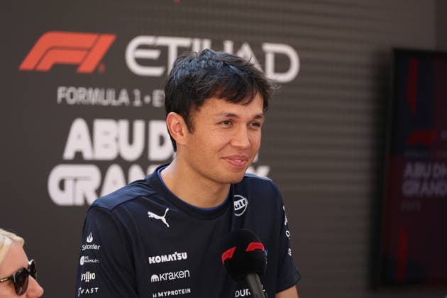 Formula 1 Etihad Airways Abu Dhabi Grand Prix 2025 04 12 2025, Yas Marina Circuit, Abu Dhabi, Formula 1 Etihad Airways Abu Dhabi Grand Prix 2025 , in the picture Alexander Albon GBR , Atlassian Williams Racing nordphotoxGmbHx xBratic nph00250