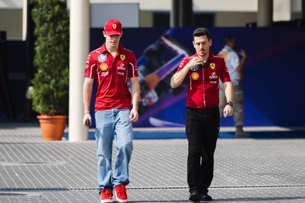 December 4, 2025, Abu Dhabi, Abu Dhabi, United Arab Emirates: ARTHUR LECLERC (Charles Leclerc s brother and Scuderia Ferrari Formula 1 Team Test and Reserve Driver) entering the paddock at Media Day (Thursday) at the Formula 1 Etihad Airways Abu Dhabi Prix 2025 at the Yas Marina Circuit in Abu Dhabi, United Arab Emirates Abu Dhabi United Arab Emirates - ZUMAr193 20251204_zsp_r193_012 Copyright: xSaraxRuffonix