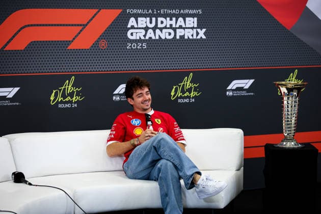 Charles Leclerc of Monaco and Scuderia Ferrari , Previews, F1 Grand Prix of Abu Dhabi, on 04 December 2025 in Abu Dhabi, United Arab Emirates Photo by Diogo Cardoso DeFodi Images Charles Leclerc of Monaco and Scuderia Ferrari , Previews, F1 Grand Prix of Abu Dhabi, Yas Marina Circuit on December 4, 2025 in Abu Dhabi, United Arab Emirates Photo by Diogo Cardoso DeFodi Images