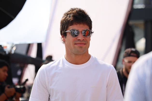 Lance Stroll Aston Martin Aramco Formula One Team, 18 , ARE, Formula 1 World Championship, Abu Dhabi Grand Prix, Yas Marina Circuit, Media Day, 04 12 2025 ARE, Formula 1 World Championship, Abu Dhabi Grand Prix, United Arab Emirates, Yas Marina Circuit, 04 12 2025 Abu Dhabi Copyright: xEibner-Pressefoto AnnikaxGrafx EP_AGF