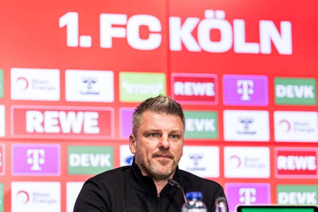 Football, 1st BL, 1. FC Köln, Press conference