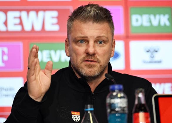 03 12 2025, xophax, Soccer 1 Bundesliga Season 2025 2026 1 FC Köln , Press conference at Rhein Energie Stadium Coach Lukas Kwasniok 1 FC Köln Köln
