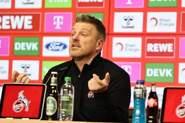 1 FC Köln 1 FC Köln, Press conference for the home match against St Pauli, Lukas Kwasniok 1 FC Köln 04 12 2025, Bild