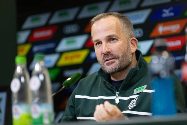 Manuel Baum Interim Coach FC Augsburg , Press conference before the match against Bayer Leverkusen