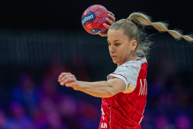 2025-12-04 Poland vs Argentina ROTTERDAM, NETHERLANDS - DECEMBER 4: Daria Michalak of Poland during the IHF Worldchampionship 2025 match for women, between Poland and Argentina at Ahoy on December 4, 2025 in Rotterdam, Netherlands. Rotterdam Ahoy Netherlands Content not available for redistribution in The Netherlands directly or indirectly through any third parties. Copyright: xHenkxSeppenx