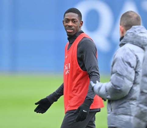 Paris Saint-Germain media day at the PSG Campus POISSY, FRANCE - DECEMBER 04: Player of Paris Saint-Germain Ousmane Dembele reacts during a training session on media day at the PSG Campus in Poissy, west of Paris, France on December 04, 2025. Mustafa Yalcin Anadolu Poissy France. Editorial use only. Please get in touch for any other usage.  Copyright: x2025xAnadoluxMustafaxYalcinx