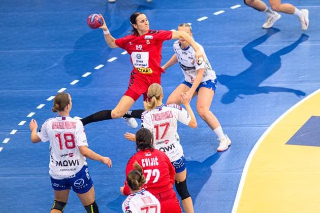 DORTMUND, GERMANY - 4 DECEMBER, 2025: Jovana Jovovic - Women s Handball World Championship, WM, Weltmeisterschaft 2025 Serbia vs Faroe Islands at Westfallenhalle.  Copyright: xVitaliixKliuievx