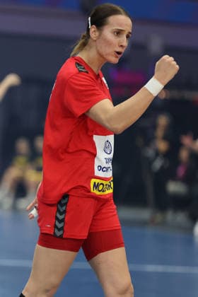 GER, Dortmund, 27th Wommens World Championship 2025, Main Round, Group II 2 Round Round Serbia Serbia SRB vs Faroe Islands FRO 04 12 2025, Westfalenhalle, Dortmund, GER, Dortmund, 27th Wommens World Championship 2025, Main Round, Group II 2 Round Round Serbia Serbia SRB vs Faroe Islands FRO , pictured Jovana JovoviÄ‡ SRB 22 , goal celebration jubilation jubilation jubilation jubilation, nordphotoxGmbHx xMeuter nph00351