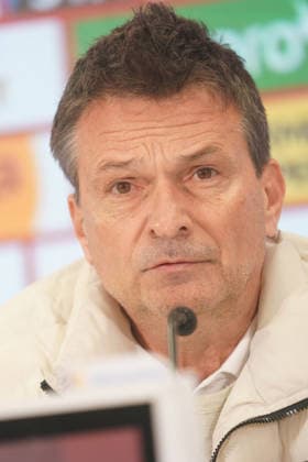 CHRISTIAN HEIDEL PRESS CONFERENCE 1 FSV MAINZ 05 MAINZ
