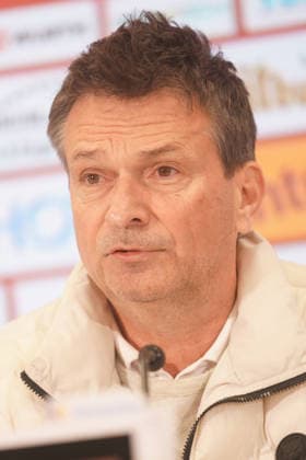 CHRISTIAN HEIDEL PRESS CONFERENCE 1 FSV MAINZ 05 MAINZ