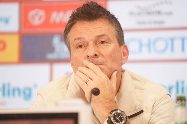 CHRISTIAN HEIDEL PRESS CONFERENCE 1 FSV MAINZ 05 MAINZ