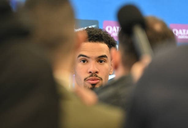 Paris Saint-Germain media day at the PSG Campus POISSY, FRANCE - DECEMBER 04: Warren Zaire-Emery, player of Paris Saint-Germain speaks to press during a media day at the PSG Campus in Poissy, west of Paris, France on December 04, 2025. Mustafa Yalcin Anadolu Paris France. Editorial use only. Please get in touch for any other usage.  Copyright: x2025xAnadoluxMustafaxYalcinx