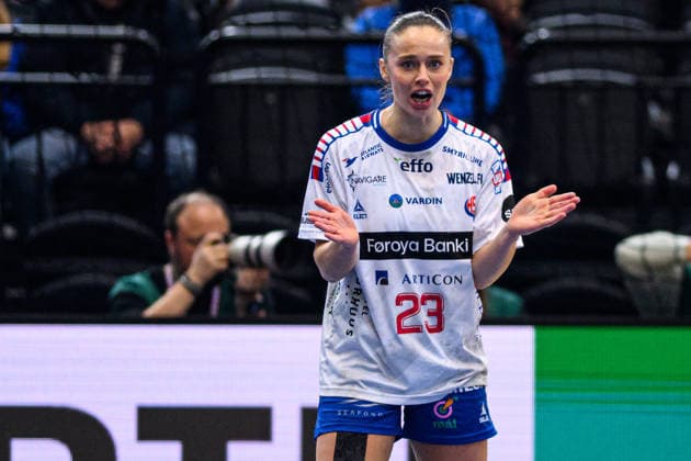 DORTMUND, GERMANY - 4 DECEMBER, 2025: Liv Sveinbjornsdottir Poulsen - Women s Handball World Championship, WM, Weltmeisterschaft 2025 Serbia vs Faroe Islands at Westfallenhalle.  Copyright: xVitaliixKliuievx