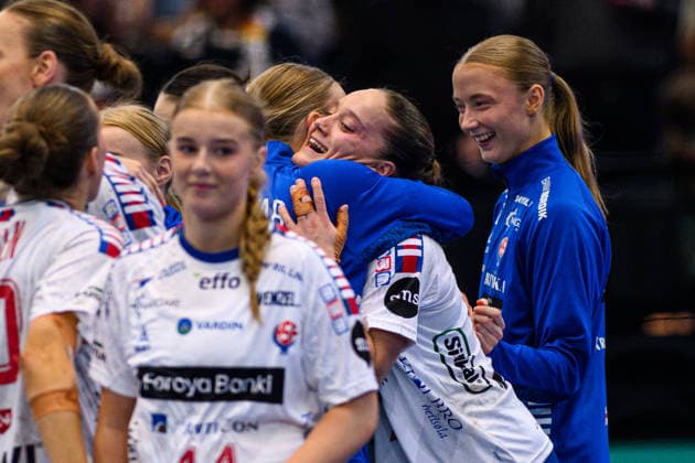 DORTMUND, GERMANY - 4 DECEMBER, 2025: celebrations, Jana Mittun - Women s Handball World Championship, WM, Weltmeisterschaft 2025 Serbia vs Faroe Islands at Westfallenhalle.  Copyright: xVitaliixKliuievx