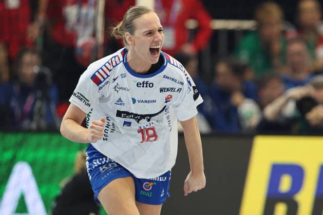 GER, Dortmund, 27th Wommen s World Championship 2025, Main Round, Group II 2 Round Round Serbia Serbia SRB vs Faroe Islands FRO 04 12 2025, Westfalenhalle, Dortmund, GER, Dortmund, 27th Wommen s World Championship 2025, Main Round, Group II 2 Round Round Serbia Serbia SRB vs Faroe Islands Faroe Islands FRO , pictured goal celebration jubilation, Pernille BRANDENBORG FRO 18 , nordphotoxGmbHx xMeuter nph00351
