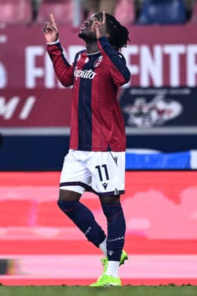 Mg Bologna 04 12 2025 - Coppa Italia Bologna-Parma foto Matteo Gribaudi Image nella foto: esultanza gol Jonathan Rowe 