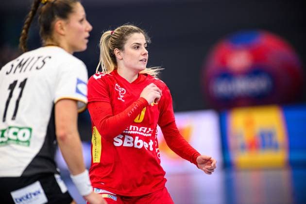 DORTMUND, GERMANY - 4 DECEMBER, 2025: Matea Pletikosic - Women s Handball World Championship, WM, Weltmeisterschaft 2025 Montenegro vs Germany at Westfallenhalle.  Copyright: xVitaliixKliuievx