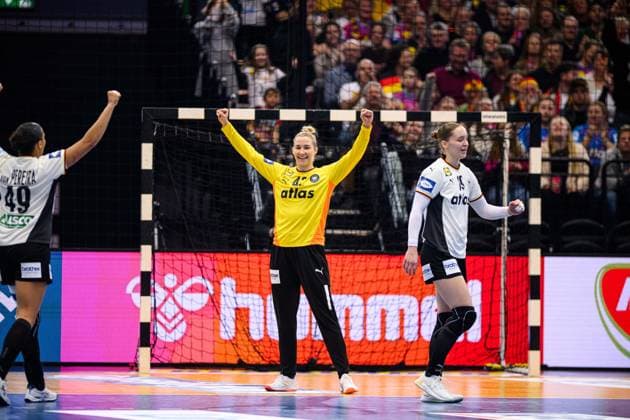 DORTMUND, GERMANY - 4 DECEMBER, 2025: Katharina Filter - Women s Handball World Championship, WM, Weltmeisterschaft 2025 Montenegro vs Germany at Westfallenhalle.  Copyright: xVitaliixKliuievx