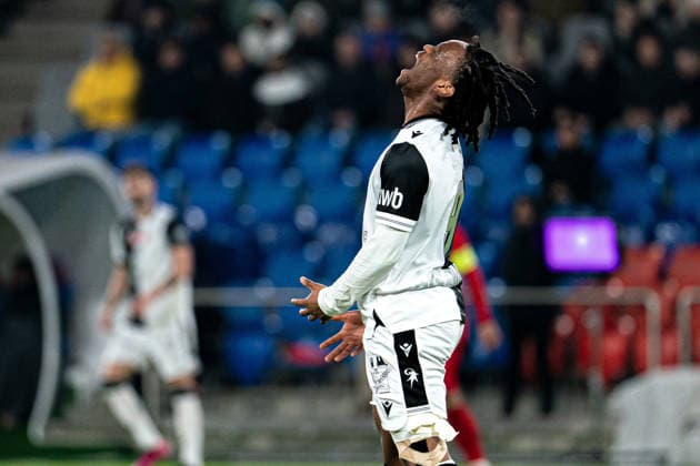 Jeremy Nosakhare Agbonifo (9 FC Basel 1893) after missing goal chance during the Swiss Cup Round of 16 match between FC Grand-Saconnex and FC Basel 1893 at St. Jakob-Park, Basel, Switzerland. Copyright: xPriscilaxBütlerx xSPPx Sportspressphoto_SPR69791